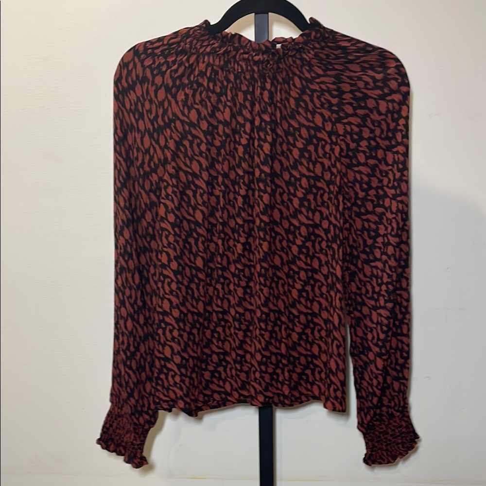Garnet Hill Smocked Blouse